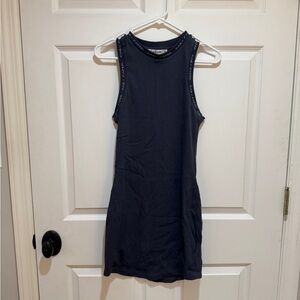Daily Paper Dark Blue Sleeveless Mini Dress